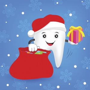 Christmas tooth cocept. illustration